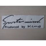 Sports Mind Produced By King Sticker 25x7cm Sports Yazısı, Sports Mind Etiketi, Çıkartması