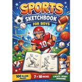 Sports Sketchbook for Boys: Blank Drawing Book with 100 Pages (7x10 Inches) | Creative Sports-Themed Journal for Kids to Sketch, Doodle, Practice Drawing, and Build Imagination
