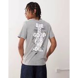 Sportswear Nvs Gfx Gri Erkek Pamuklu Tişört