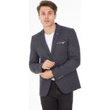 Sposo 5103 Dar Kalıp Örme Kumaş Lacivert Erkek Blazer Ceket - 01L-Lacivert - 58
