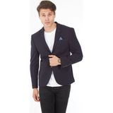 SPOSO 5116 Dar Kalıp Lacivert Erkek Blazer Ceket - 56