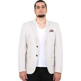 SPOSO 5131 Dar Kalıp Yarım Astarlı Büyük Beden Erkek Bej Ceket - 58