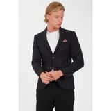 Sposo 5135 Dar Kalıp Kareli Antrasit Erkek Blazer Ceket - 48 - 001 Siyah