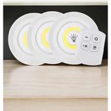 Spot Lamba LED Işık 3'lü Uzaktan Kumandalı Pilli Yapışkanlı Kablosuz - Lisinya - 1,20 m - Çok Renkli