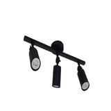 SPOT MAT SİYAH METAL LED SPOT AVİZE HAREKLİ APLİK ARMATÜR GÜN IŞIĞI LED AMPUL DAHİLDİR MYL002636