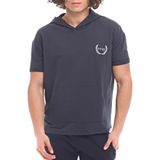 Spqr Pamuklu Kısa Kollu Sweatshirt Neptune Lacivert - 2XL