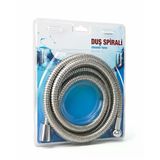 Spr402 Krom Gümüş Spiral Blisterli Paslanmaz Örgülü Duş Bağlantı Hortumu 150 Cm Dayanıklı Duş Hortum