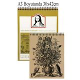 Spralli Eskiz Defteri Kraft A3 1 Adet Telli Kraft Eskiz Defteri 120 Gr 50 Yaprak Karakalem Defteri Südor Monalisa 30X42 Cm