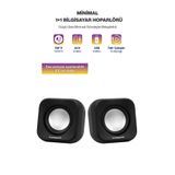SPRANGE USB Bilgisayar Hoparlörü Notebook Hoparlörü Tablet Speaker Ses Sistemi USB/Aux Yerli Üretim Pembe