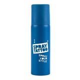 Spray Tattoo Mavi Geçici Sprey Dövme Şablon hediyeli