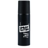Spray Tattoo Siyah Geçici Sprey Dövme Şablon hediyeli