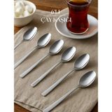 Sprenda Paslanmaz Çelik 6'lı Çay Kaşığı - Gümüş