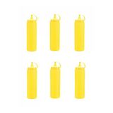 SPRENDA Titiz Sarı Plastik Sızdırmaz Kapaklı Fişek Sosluk 700 Ml X 6'lı Set