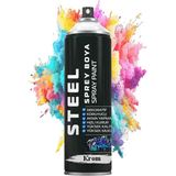 Sprey Boya 200 ml 1 Adet Hızlı Kuruyan Renkli Profesyonel Ahşap Plastik Demir Metal Cam Porselen Duvar Sprey Boya - Standart - Gümüş Gri