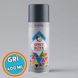 Sprey Boya Gri 400 Ml Metal Ahşap Beton Yüzeylere Uygun Hobi Dekoratif Amaçlı Sprey Boya