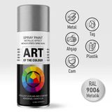 Sprey Boya Metalik Gümüş Gri Metal Ahşap Taş Plastik Ve Cam Yüzeylere Uygun Spray Boya 400 Ml