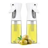 Sprey Yağdanlık Airfryer İçin Yağdanlık Püskürtmeli Cam Şişe Zeytinyağı Sirke Yağ Püskürtücü Beyaz