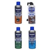Spreycim Motor Temizleyici + Lastik Tamir Köpüğü + Sıvı Gres + Silikon Sprey 4'lü Set 400 ML