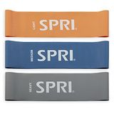 SPRI Standart Halka Bantları 3'lü Paket - Direnç Bandı Seti Seti, 3 Direnç Seviyesi - Güç Antrenmanı, Esneklik ve Vücut Egzersizi için Egzersiz Bantları - Çok Yönlü Fitness Aleti - Hafif, Orta, Ağır