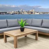 Spring Ahşap Bahçe Balkon Köşe Koltuk Takımı