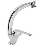 Spring Basic Kuğu Lavabo Bataryası - Aç Kapa 40 Lık Kartuş, Krom Gümüş