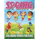 Spring coloring book for kids