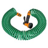 Spring Garden 7,5 mt Spiralli Bahçe Sulama Hortum Seti Ergonomik Tasarım ve Kolay Kullanım