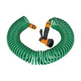 Spring Garden Spiral Bahçe Sulama Hortum Seti 15 Metre Bahçe Kullanımına Uygun Dayanıklı Yapı