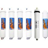 Spring Water Omnipure K25 Serisi Inline 6'li Membranlı ve Alkali 2551 Filtre Seti - Option-1