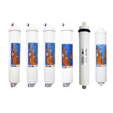 Spring Water Omnipure K25 Serisi Inline 6'li Membranlı ve Alkali 2551 Filtre Seti
