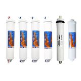 Spring Water Su Arıtma Cihazları İçin Inline Omnipure K25 Serisi 6'Lı Filtre Seti - Amerikan Malı - Yüksek Performans