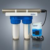 Spring Water Tesisat Tipi 10" İkili Ultraviyole Filtreli Su Arıtma Sistemi