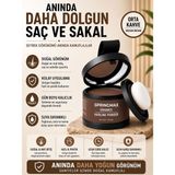 SpringMax Yeni Nesil Saç Dolgunlaştırıcı Saç Kapatıcı Orta Kahve Pudra | Seyrek Sakal Saçlar İçin | Dip Boya Etkili Beyaz Kapatıcı Suda Çıkmaz