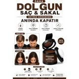 SpringMax Yeni Nesil Saç Dolgunlaştırıcı Saç Kapatıcı Orta Kahve Pudra | Seyrek Sakal Saçlar İçin | Dip Boya Etkili Beyaz Kapatıcı Suda Çıkmaz
