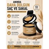 SpringMax Yeni Nesil Saç Dolgunlaştırıcı Saç Kapatıcı Orta sarı Pudra | Seyrek Sakal Saçlar İçin | Dip Boya Etkili Beyaz Kapatıcı Suda Çıkmaz