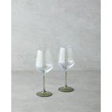 Sprosse Cam 2'li Kadeh 350 ml Yeşil