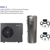 Sprsun 16KW A+++ R32 Dc Inverterlı Isı Pompası Kurulum Paketi -1 - CGK040V3L-150YH-GPA25 - Yok