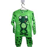 Spteks Erkek Çocuk Baby Kurbağa Figürlü 2 Li Alt Üst Pijama Takım - 301-Yeşil - 5 Yaş