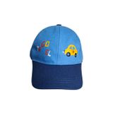 Spteks Kitti 1-3 Yaş Unisex Çocuk Mavi Renk Baskı Figürlü Rahat Yazlık Kep Şapka