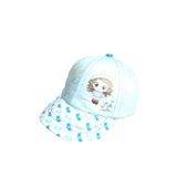 Spteks Kitti 1-4 Yaş Kız Bebek Açık Mavi Renk Yazı Ve Baskı Figürlü Rahat Ve Şık Yazlık Kep Şapka