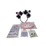 Spteks Kız Çocuk Kuromi Model Mini Çanta Cüzdan Lastik Toka Taç Toka Ve Pens Toka 5 li Set