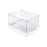 Sptrns Sobo Cam Kaplumbağa Bahçesi Filtre-Lambalı 40X29X25 - Beyaz