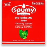 Spumy Beyazlatıcı Diş Temizleme Tozu 50 ml Bitkisel Formül ile Ferahlatıcı Nane Aroması