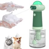 SpuotFan Köpek Şampuanı Dispenseri, UFO Köpek Şampuanı Püskürtücü, Köpek ve Kedi Yıkama için Elektrikli Köpüklü Şampuan Dispenseri, Küvet, Mutfak Lavabosu, Banyo Temizliği, Yeşil
