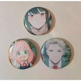 Spy X Family Anime Buton Rozet 3 Adet 37Mm