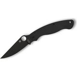 Spyderco Military 2 G10 Black Blade Plainedge Çakı - Siyah