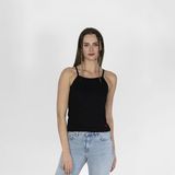 SQL Nakışlı Kaşkorse Kadın Siyah Atlet - XL