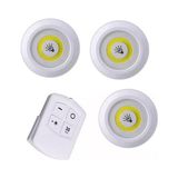 Squado 3'lü Set, Pille Çalışır, Uzaktan Kumandalı, Ayarlanabilir Parlaklık Ayarı, Otomatik K - Çok Renkli
