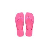 Square Glitter Neon Pink Kadın Terlik