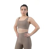 Square Neck Spor Büstiyer, Açik Vizon M